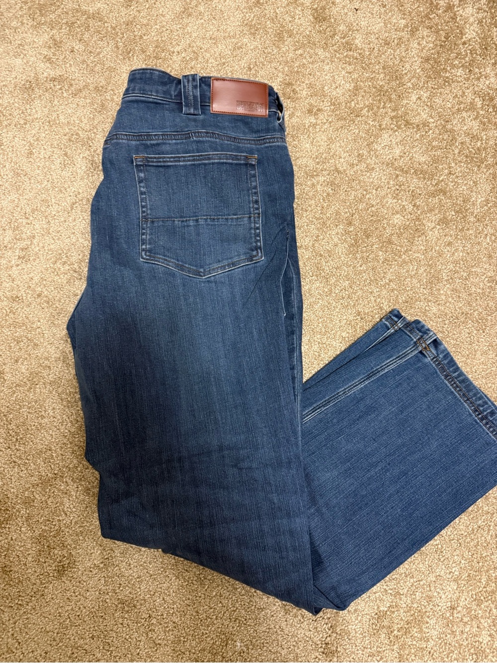 Duluth Trading Co Men's Blue Straight-Leg Jeans